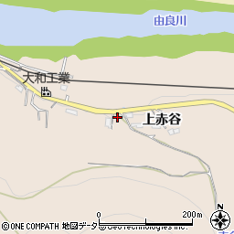京都府綾部市野田町上赤谷周辺の地図