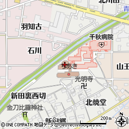 愛知県一宮市丹陽町重吉新田裏東切1070周辺の地図