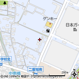 愛知県小牧市二重堀1593-6周辺の地図