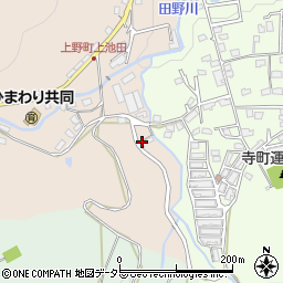 京都府綾部市上野町（西ケ窪）周辺の地図