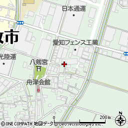 愛知県小牧市舟津1322周辺の地図