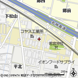 愛知県一宮市西萩原若宮北23周辺の地図
