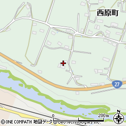 京都府綾部市西原町塚穴周辺の地図