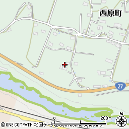 京都府綾部市西原町（塚穴）周辺の地図