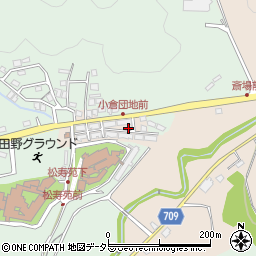 京都府綾部市上野町小倉周辺の地図