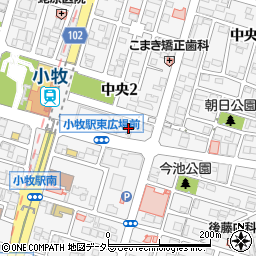名進研小牧校周辺の地図