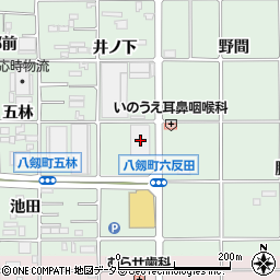 愛知県岩倉市八剱町六反田38周辺の地図