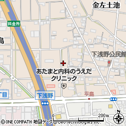 愛知県一宮市浅野南之川周辺の地図