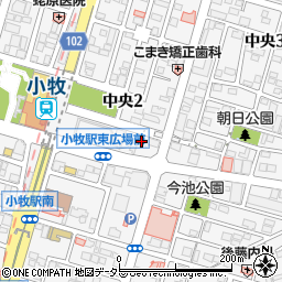 岐阜信用金庫小牧支店周辺の地図