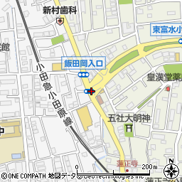 飯田岡入口周辺の地図