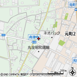 愛知県小牧市舟津412周辺の地図