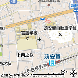 愛知県一宮市大和町苅安賀上西之杁51周辺の地図