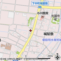 岐阜県羽島市下中町周辺の地図