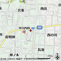 愛知県一宮市萩原町朝宮茶園1023周辺の地図
