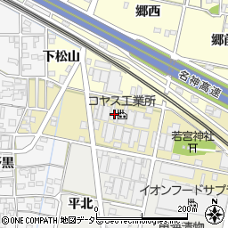 愛知県一宮市西萩原若宮北27周辺の地図