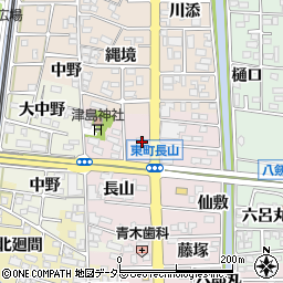 愛知県岩倉市東町長山103周辺の地図