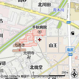 賞月堂千秋店周辺の地図