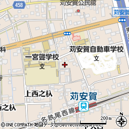 愛知県一宮市大和町苅安賀上西之杁49周辺の地図