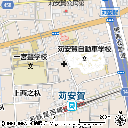 愛知県一宮市大和町苅安賀上西之杁56周辺の地図