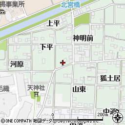 愛知県一宮市萩原町朝宮神明前55周辺の地図