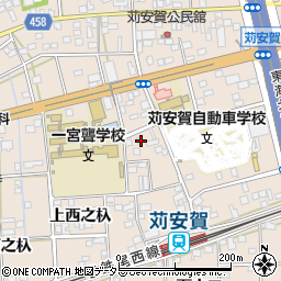 愛知県一宮市大和町苅安賀上西之杁46周辺の地図