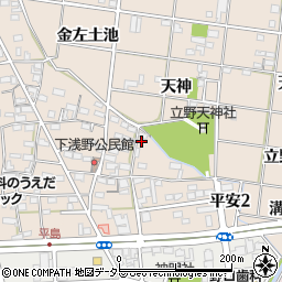愛知県一宮市浅野天神96周辺の地図