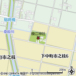 櫟江神社周辺の地図