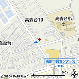 高蔵寺高森台郵便局周辺の地図