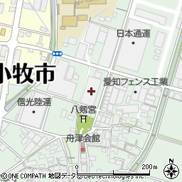 愛知県小牧市舟津986周辺の地図