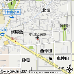 愛知県一宮市千秋町小山南屋敷2周辺の地図