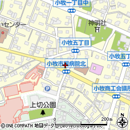 愛知県補聴器センター小牧店周辺の地図