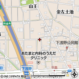 愛知県一宮市浅野南之川19周辺の地図