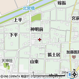 愛知県一宮市萩原町朝宮神明前37周辺の地図