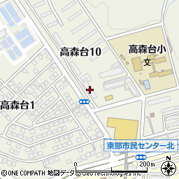 高蔵寺高森台郵便局周辺の地図