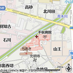 愛知県一宮市丹陽町重吉新田裏東切1084周辺の地図