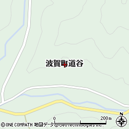 兵庫県宍粟市波賀町道谷周辺の地図