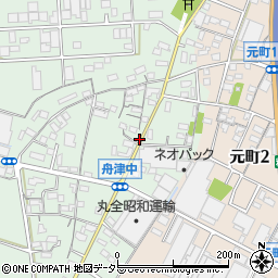 愛知県小牧市舟津434周辺の地図