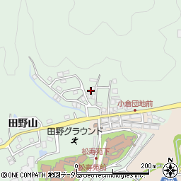 京都府綾部市田野町（風久呂）周辺の地図