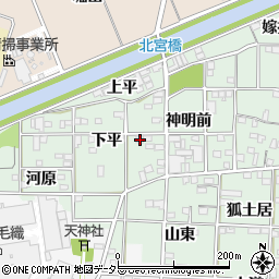 愛知県一宮市萩原町朝宮神明前45周辺の地図