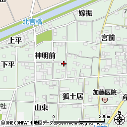 愛知県一宮市萩原町朝宮神明前24周辺の地図