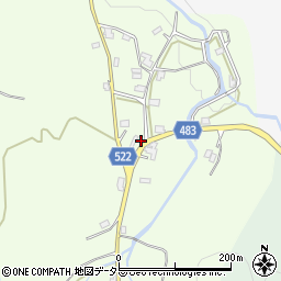 京都府綾部市安場町平尾周辺の地図