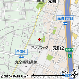 愛知県小牧市舟津350周辺の地図