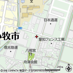 愛知県小牧市舟津993周辺の地図