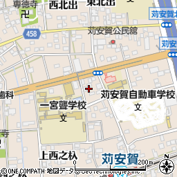 愛知県一宮市大和町苅安賀上西之杁40周辺の地図