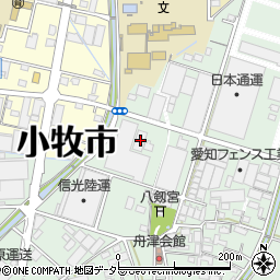 愛知県小牧市舟津979周辺の地図