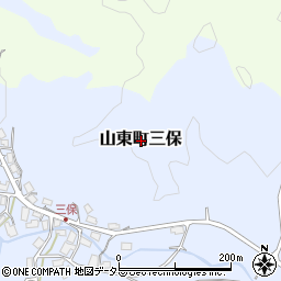 兵庫県朝来市山東町三保周辺の地図