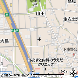 愛知県一宮市浅野山王51周辺の地図