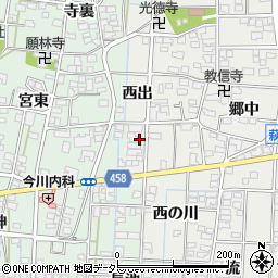 愛知県一宮市萩原町富田方地獄周辺の地図