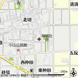 愛知県一宮市千秋町小山鹿取周辺の地図