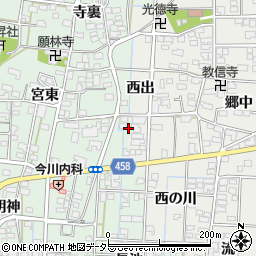 愛知県一宮市萩原町朝宮茶園周辺の地図